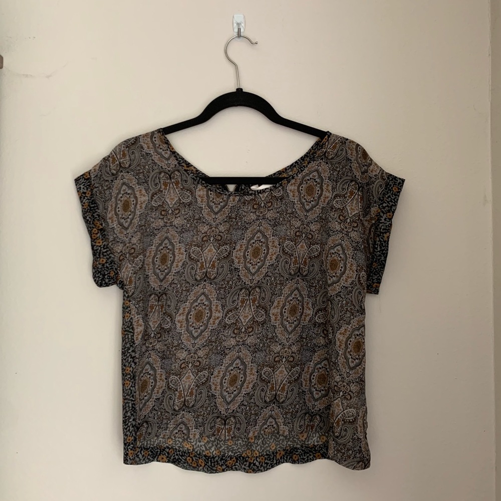 Copped Sheer Top